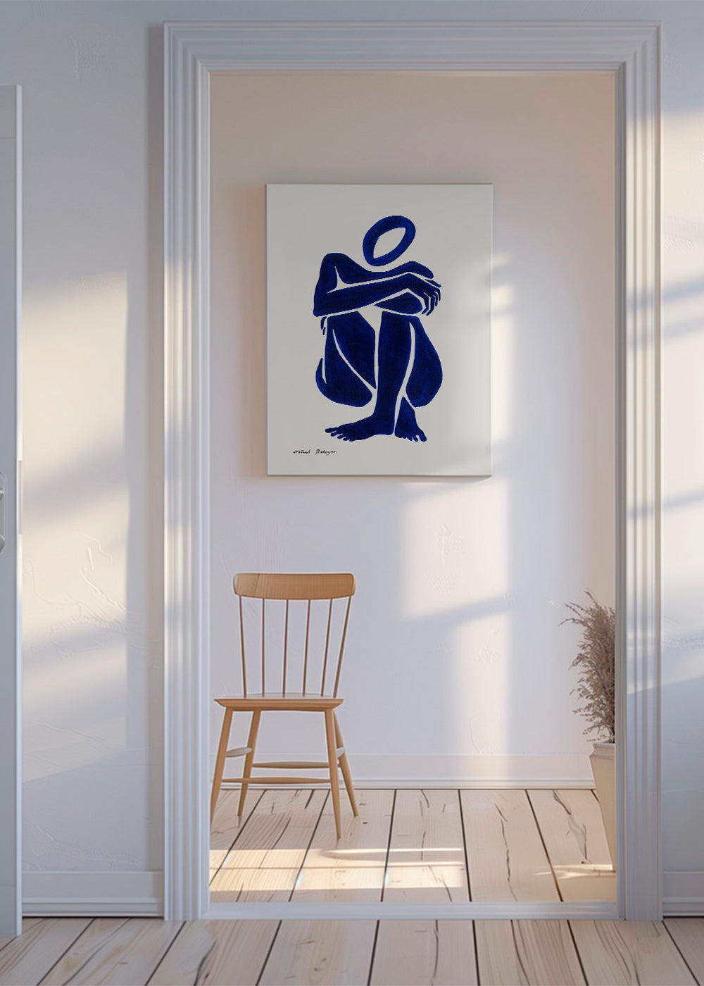 Blue figure #1