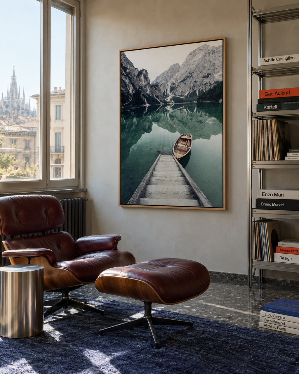 Calm waters - Ralf Richtsteiger - Framed canvas in an interior