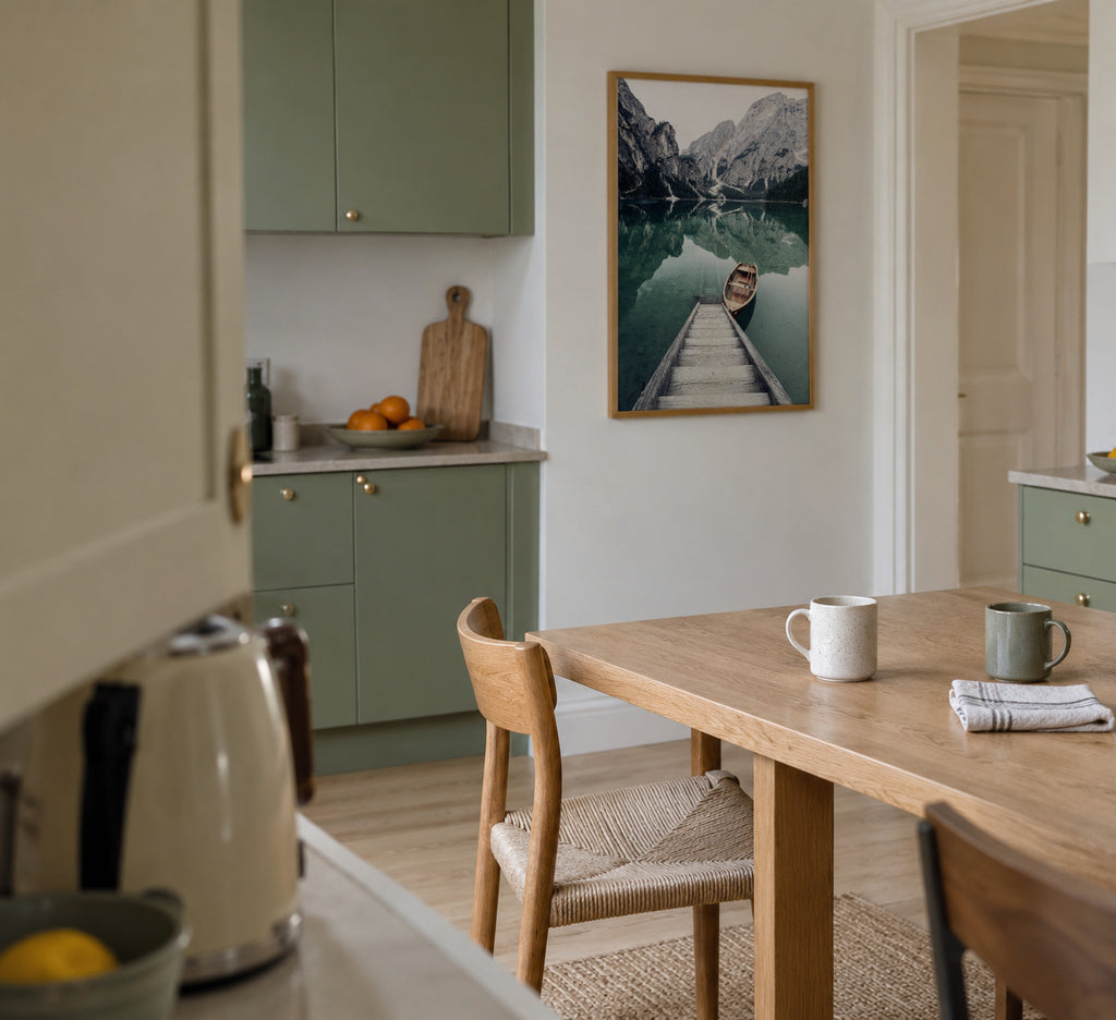 Calm waters - Ralf Richtsteiger - Framed poster in an interior