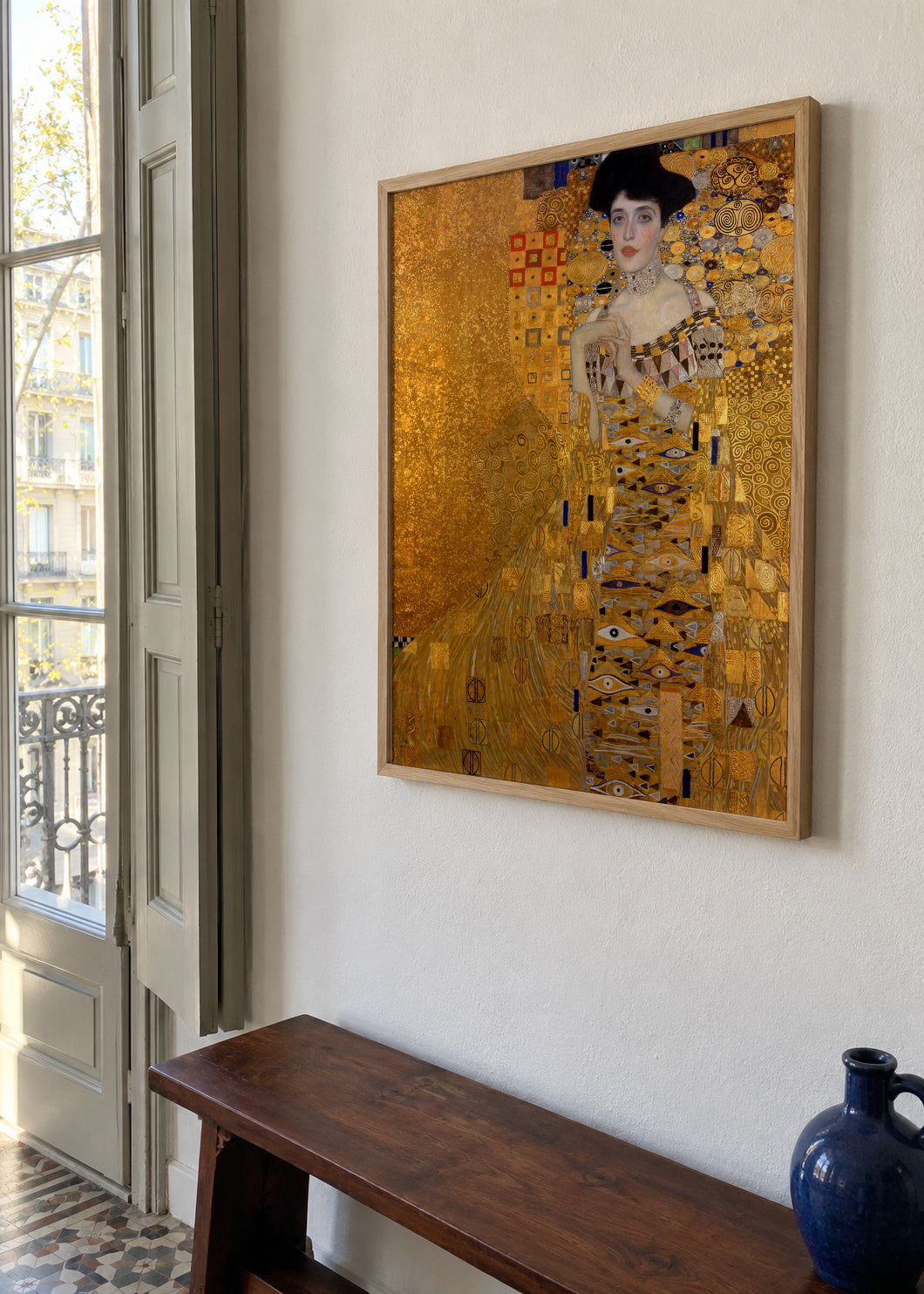 ADELE BLOCH BAUER I - Gustav Klimt - Framed poster in an interior