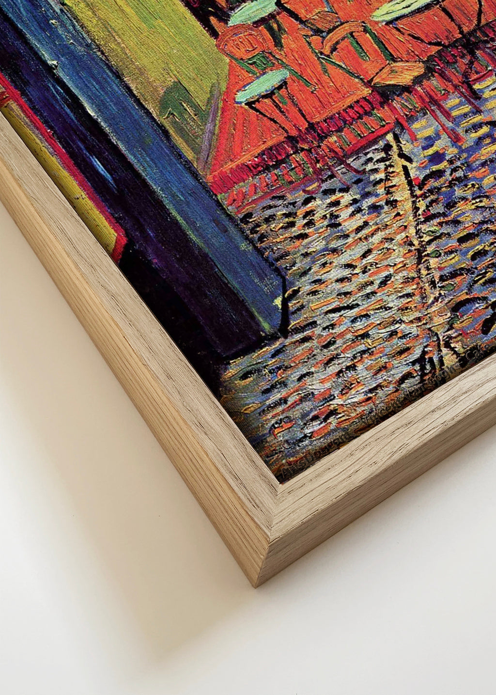 Café Terrace at Night - Van Gogh - Framed canvas detail