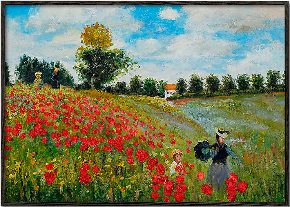 Poppy Field in Argenteuil - Claude Monet