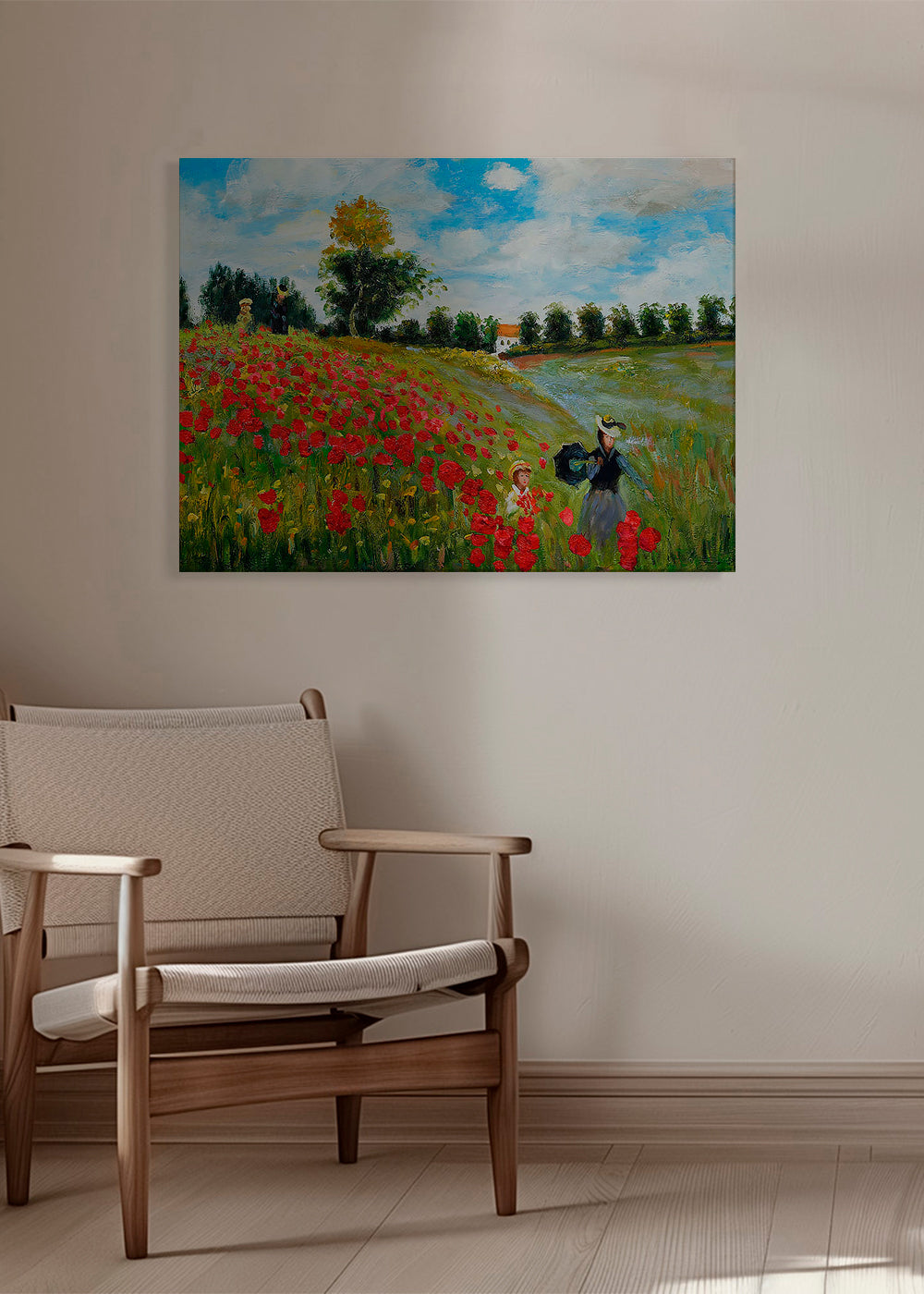 Poppy Field in Argenteuil - Claude Monet