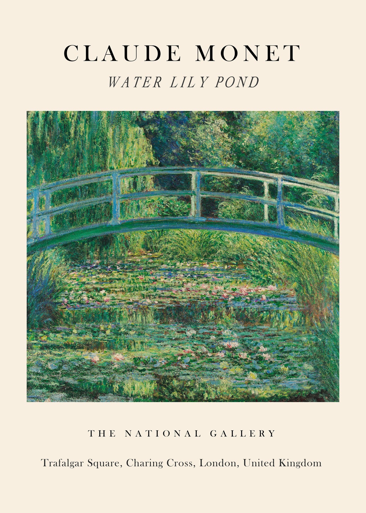 Water Lily Pond Exhibition - Claude Monet - Unframed art print