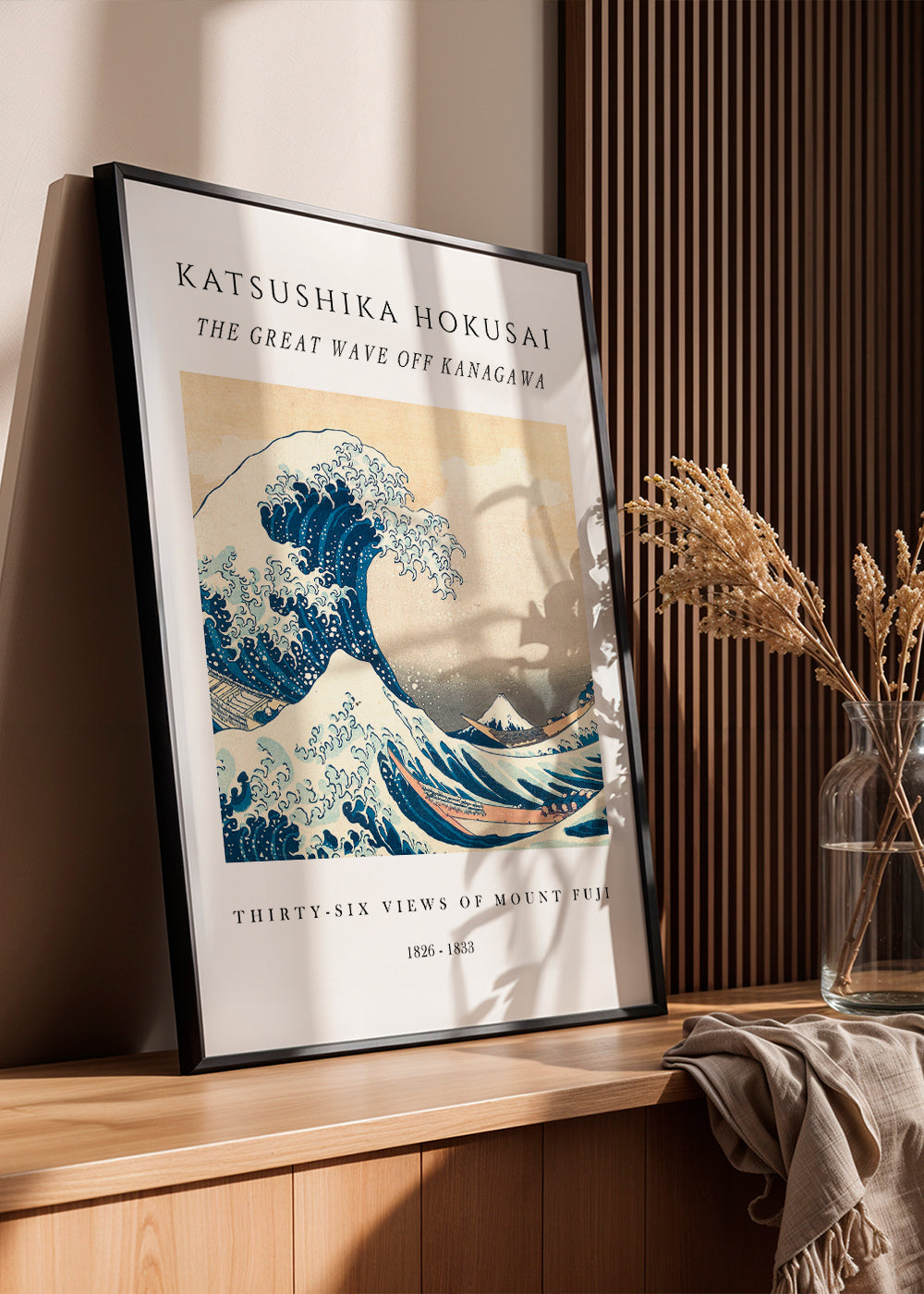 The Great Wave of Kanagawa Exhibition White - Katsushika Hokusai