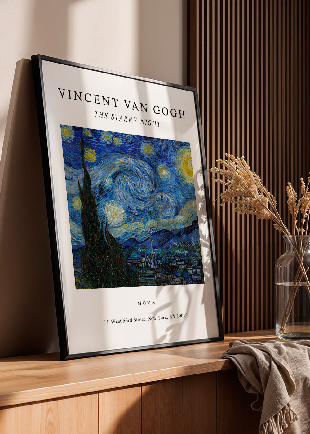 The Starry Night Exhibition White - Van Gogh