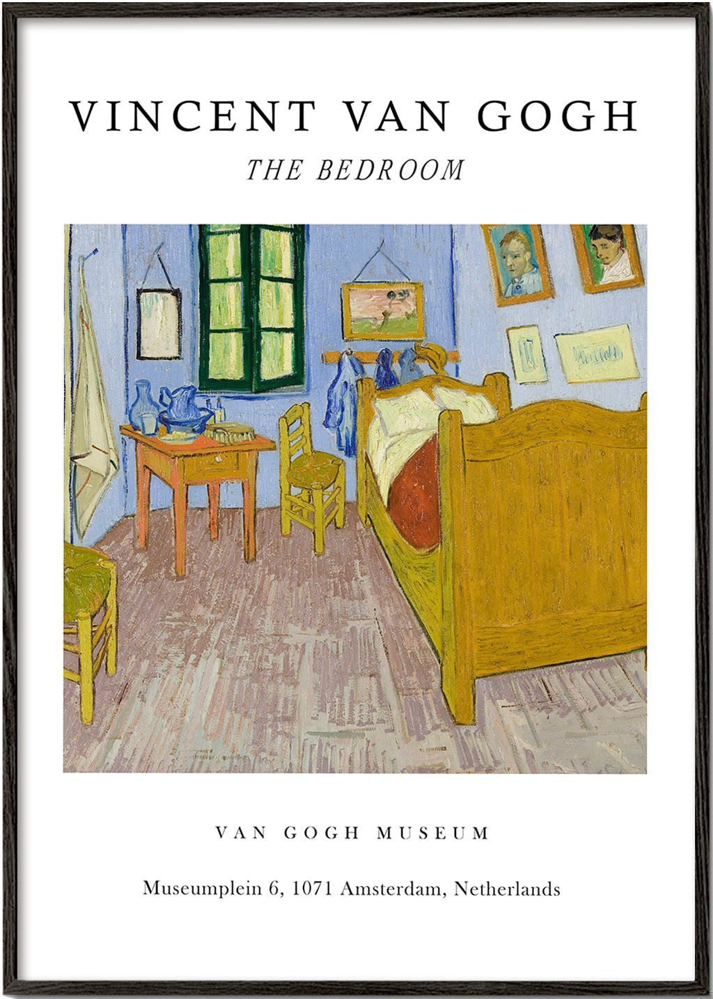 Van Gogh's Bedroom in Arles Exhibition White - Van Gogh