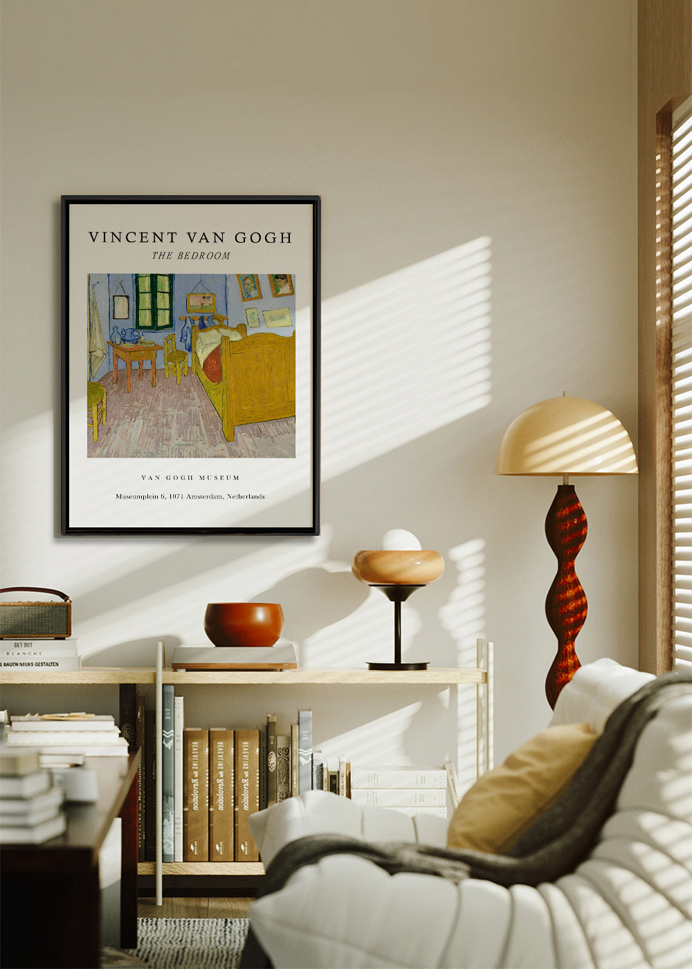 Van Gogh's Bedroom in Arles Exhibition White - Van Gogh