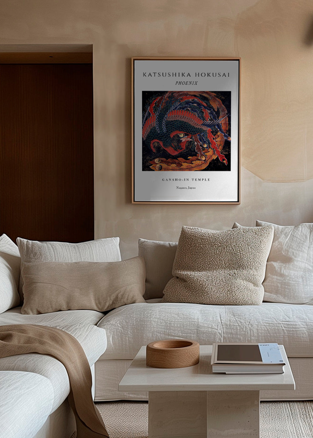 Phoenix Exhibition White - Katsushika Hokusai