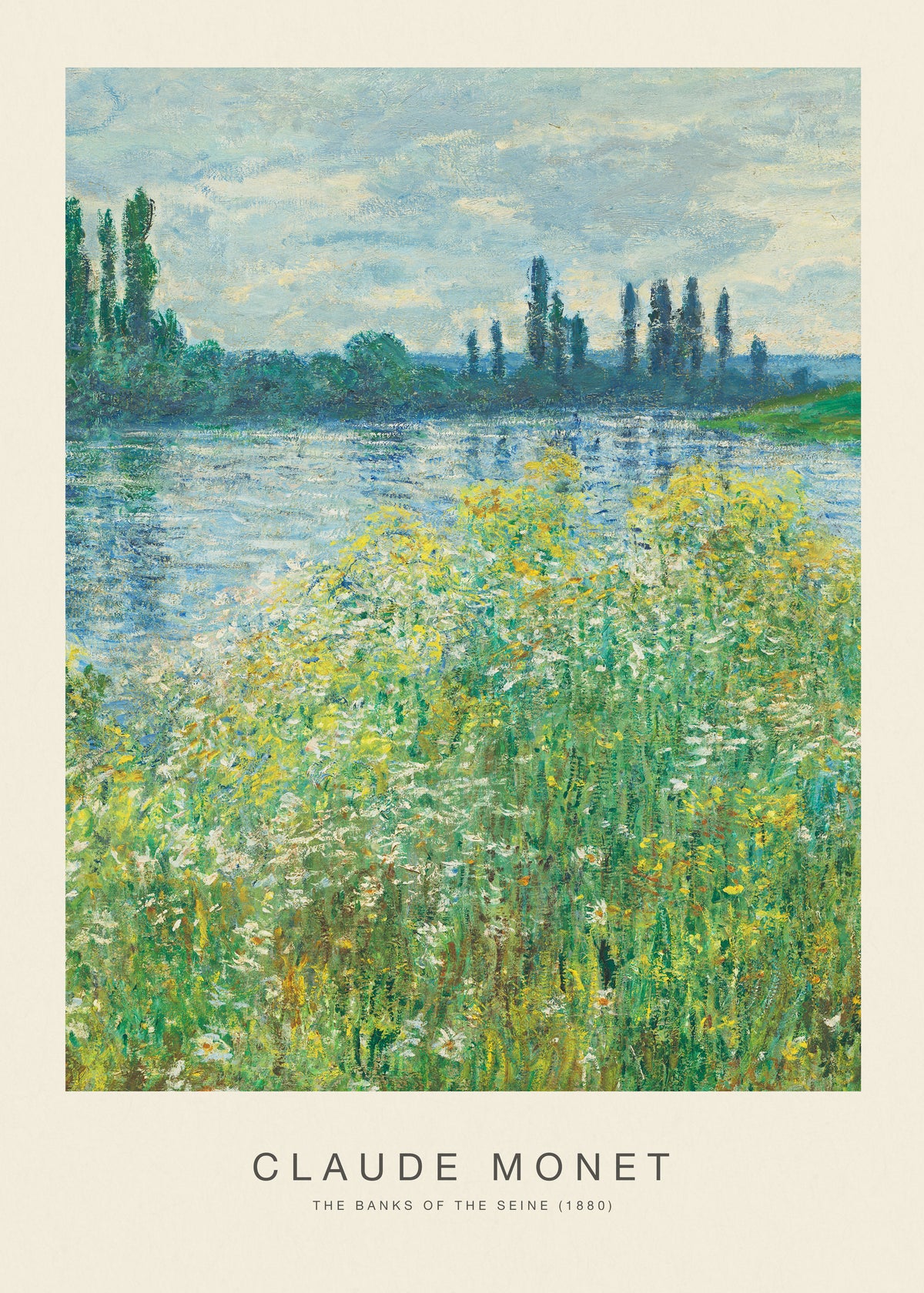 The Banks of the Seine (Special Edition) - Claude Monet - Unframed art print