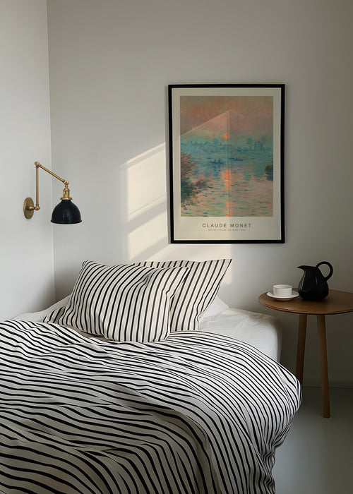 Sun Setting on the Seine (Special Edition) - Claude Monet - Poster en ambiente