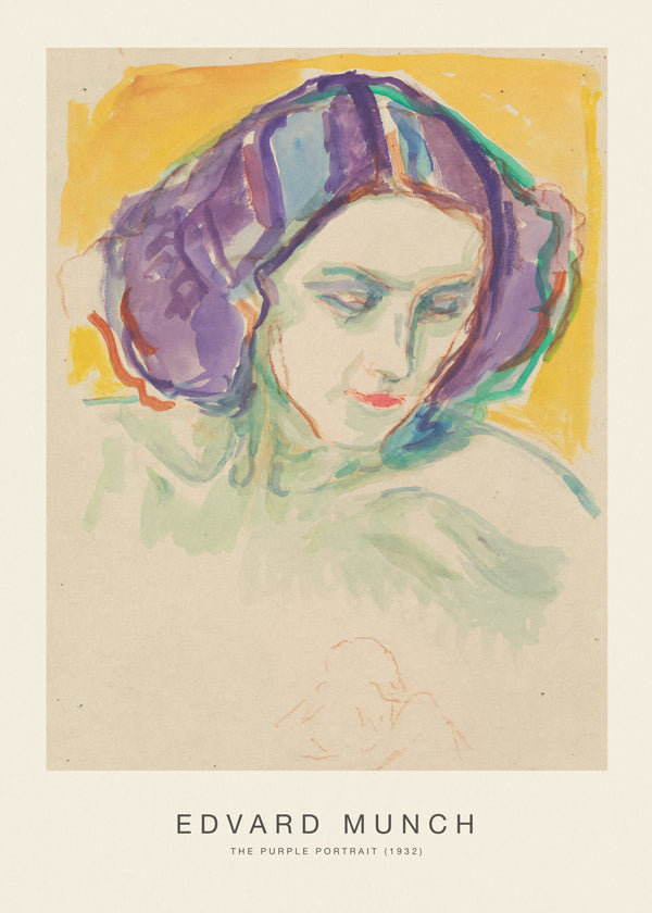 The Purple Portrait (Special Edition) - Edvard Munch
