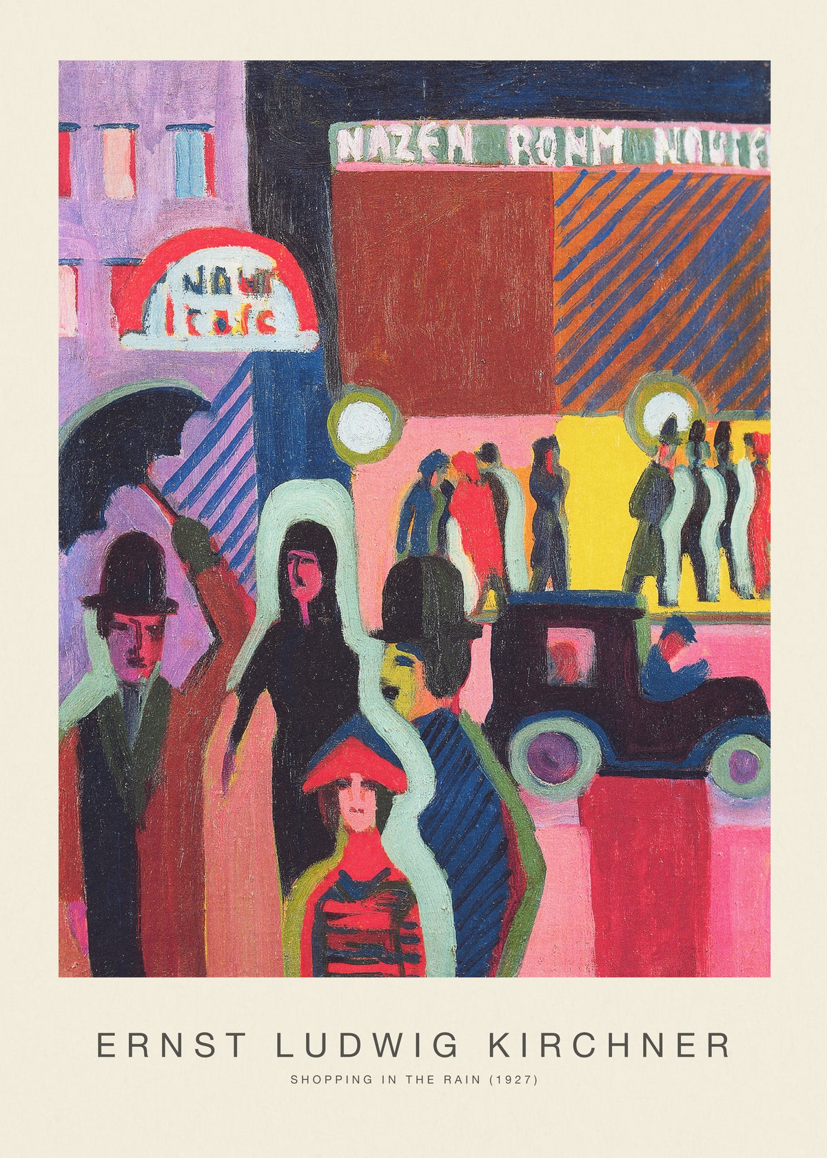 Shopping in the Rain (Special Edition) - Ernst Ludwig Kirchner - Unframed art print