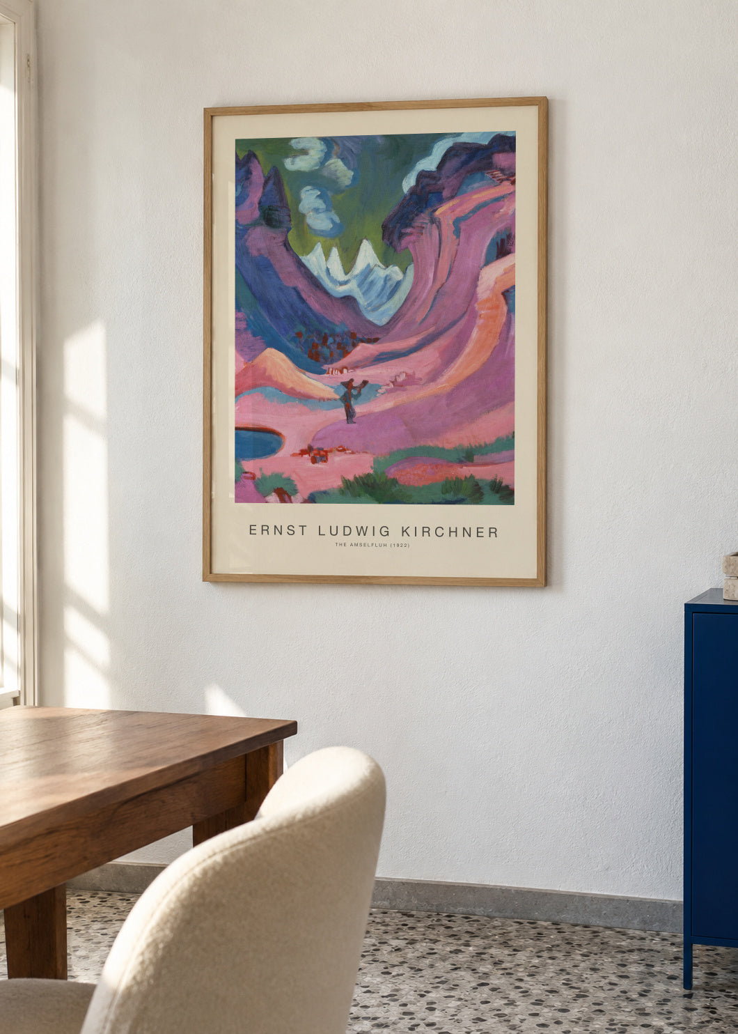 The Amselfluh (Special Edition) - Ernst Ludwig Kirchner - Framed poster in an interior