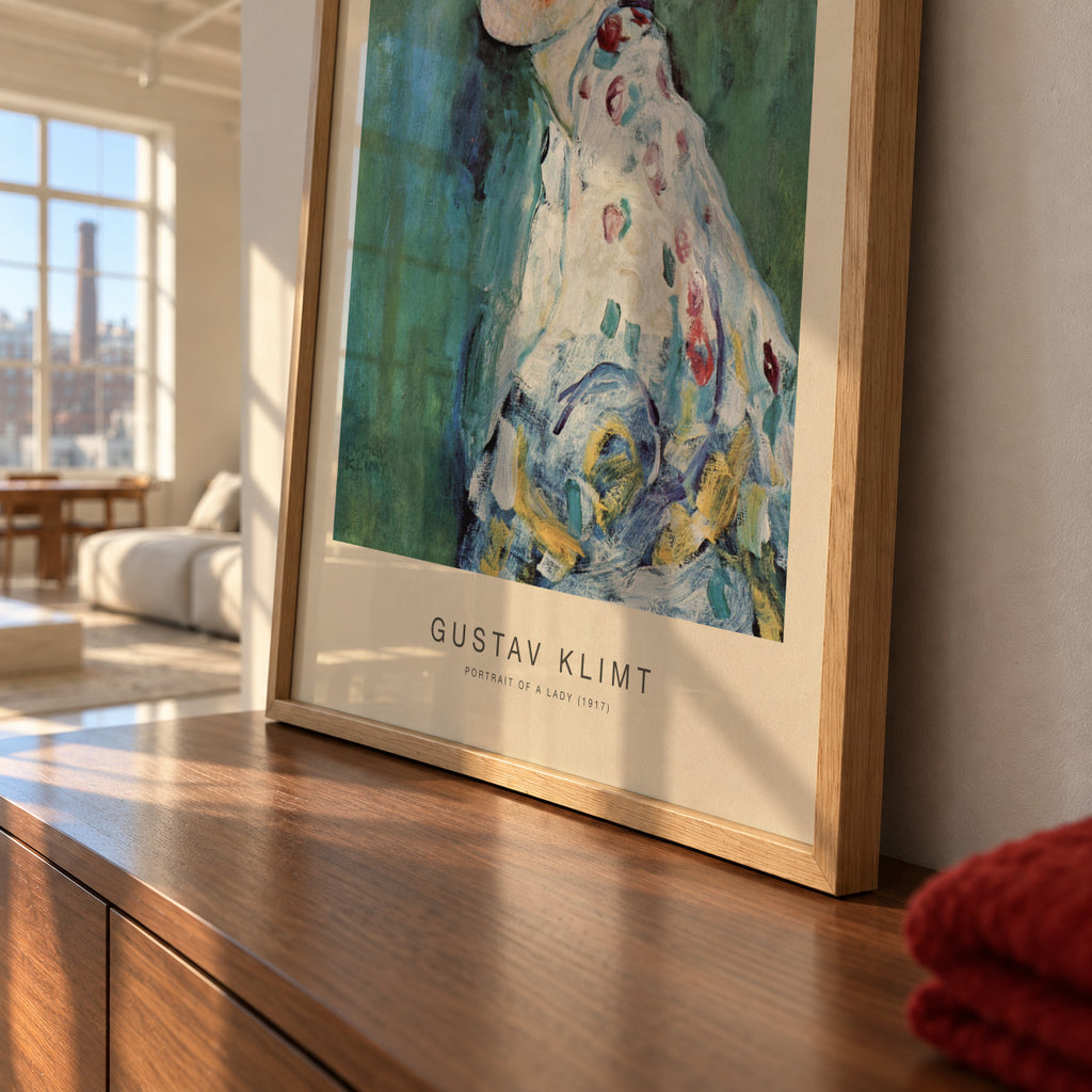 Portrait of a Lady (Special Edition) - Gustav Klimt - Framed poster detail