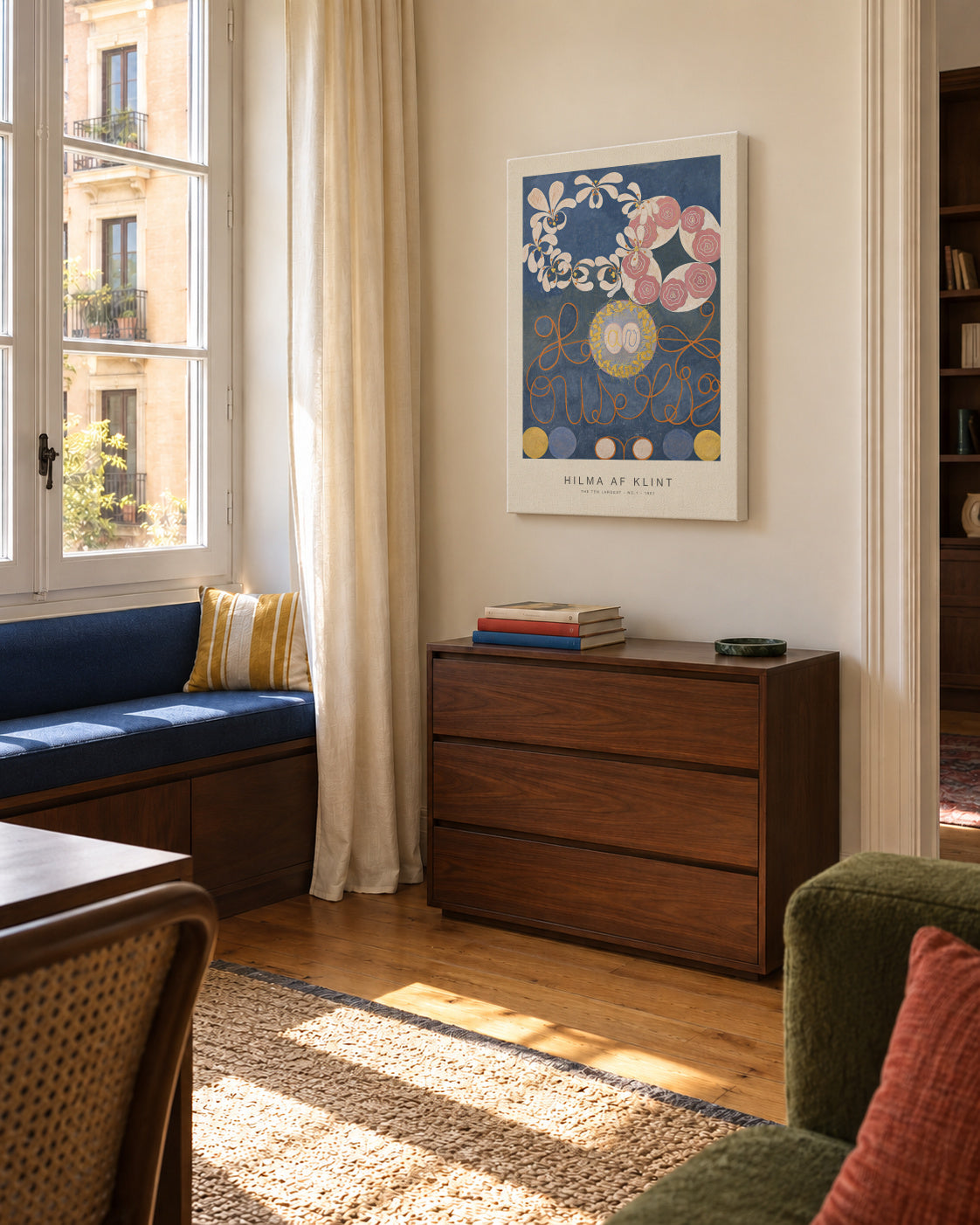 The Ten Largest, No.1 (Special Edition) - Hilma af Klint - Unframed canvas in an interior