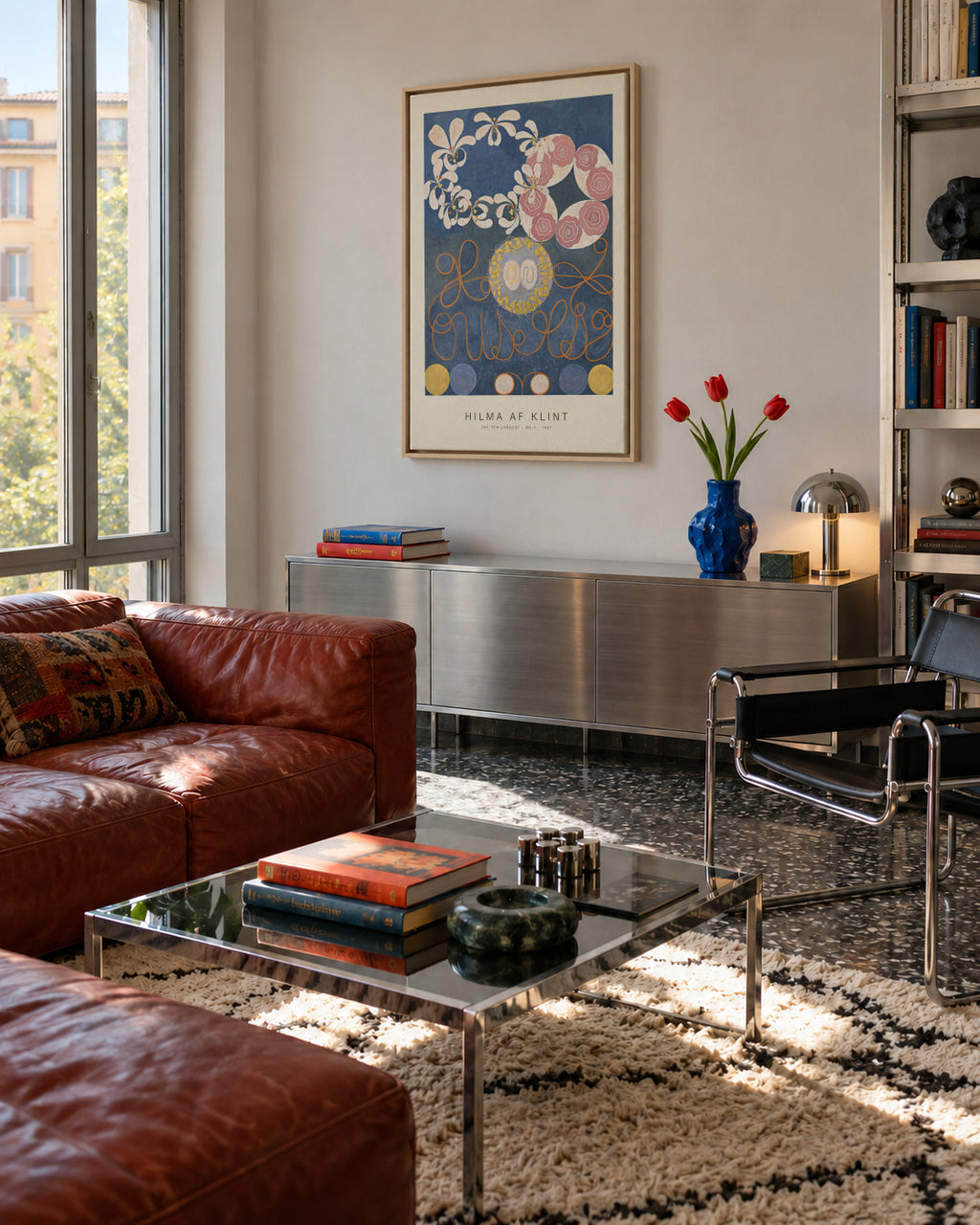 The Ten Largest, No.1 (Special Edition) - Hilma af Klint - Framed canvas in an interior