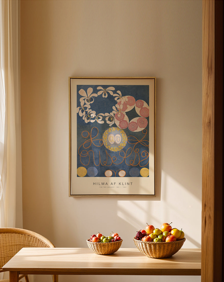 The Ten Largest, No.1 (Special Edition) - Hilma af Klint - Framed canvas in an interior
