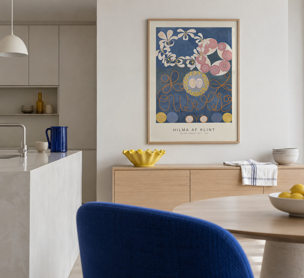 The Ten Largest, No.1 (Special Edition) - Hilma af Klint - Framed poster in an interior