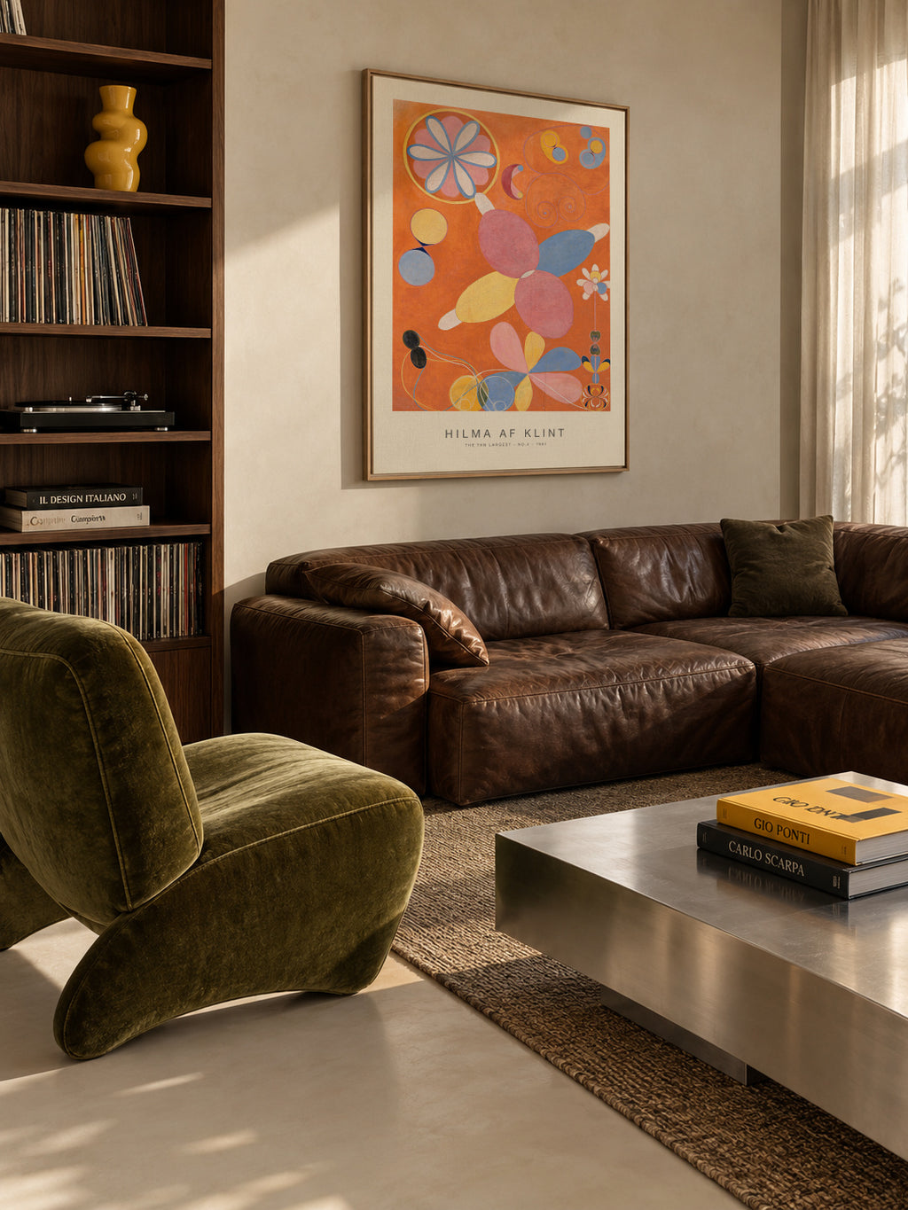 The Ten Largest, No.4 (Special Edition) - Hilma af Klint - Framed canvas in an interior