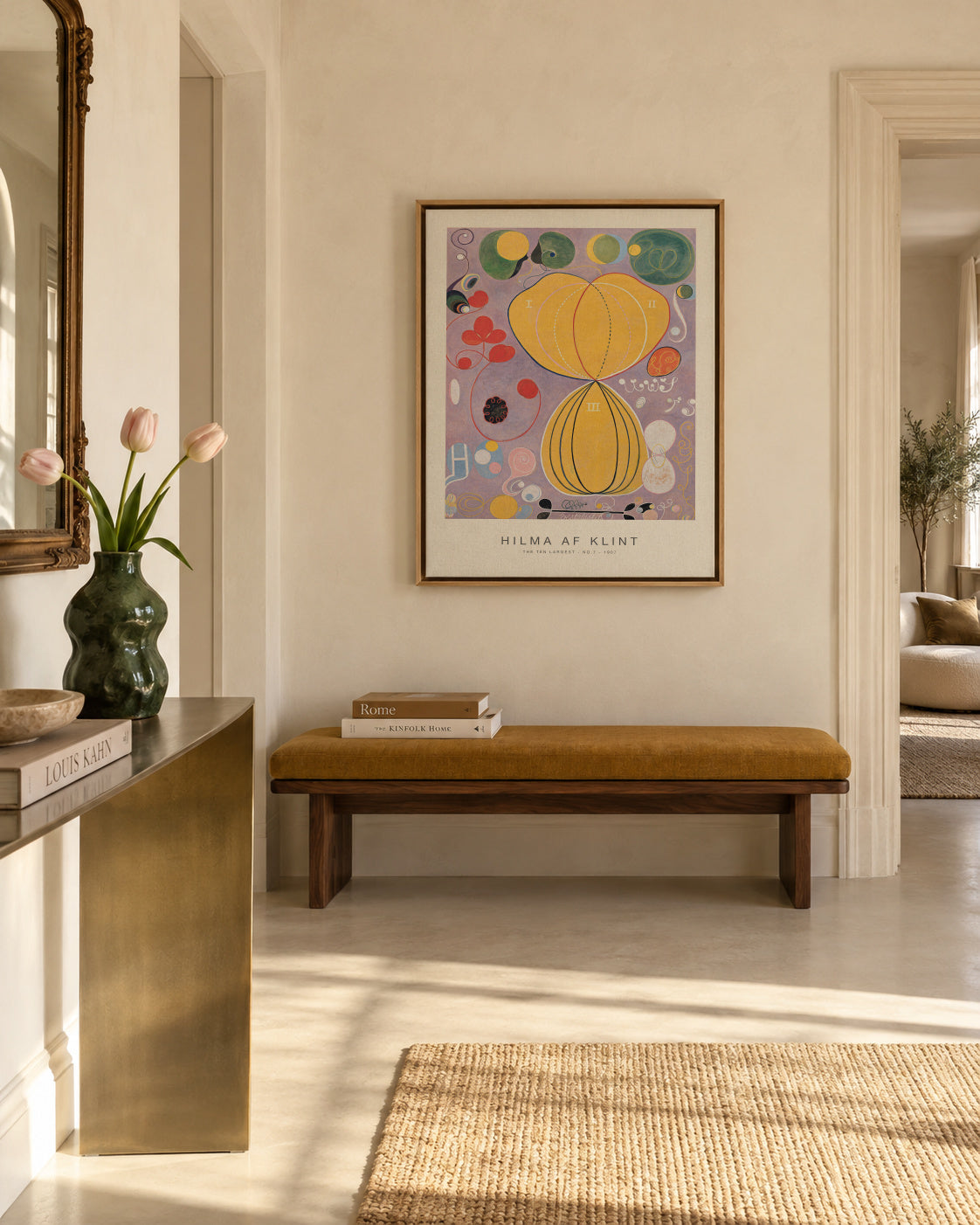 The Ten Largest, No.7 (Special Edition) - Hilma af Klint - Framed canvas in an interior