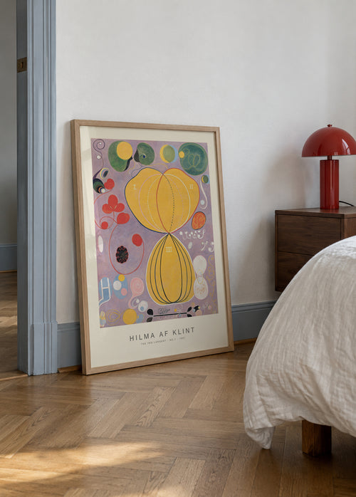 The Ten Largest, No.7 (Special Edition) - Hilma af Klint - Framed poster in an interior