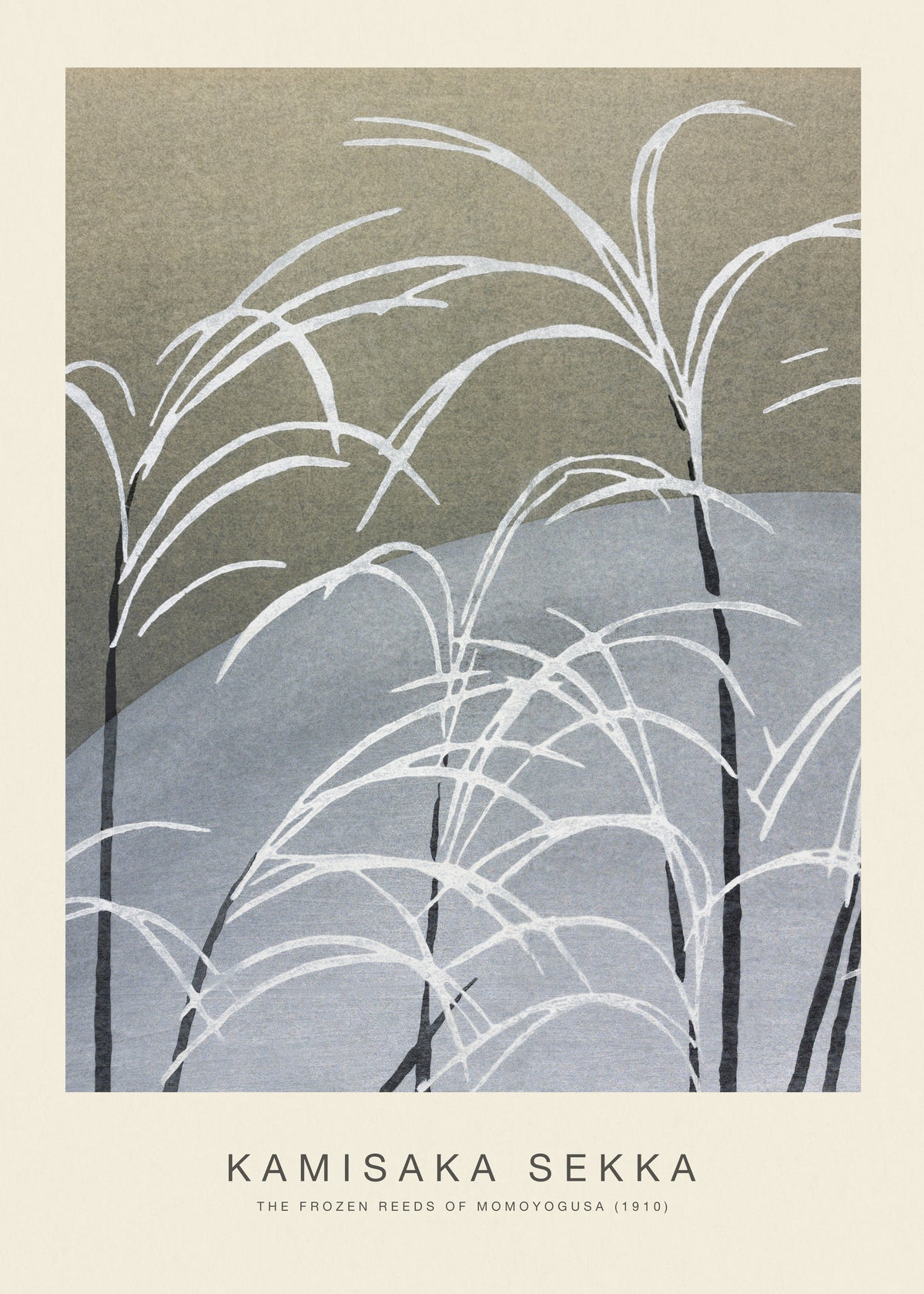 The Frozen Reeds of Momoyogusa (Special Edition) - Kamisaka Sekka - Unframed art print