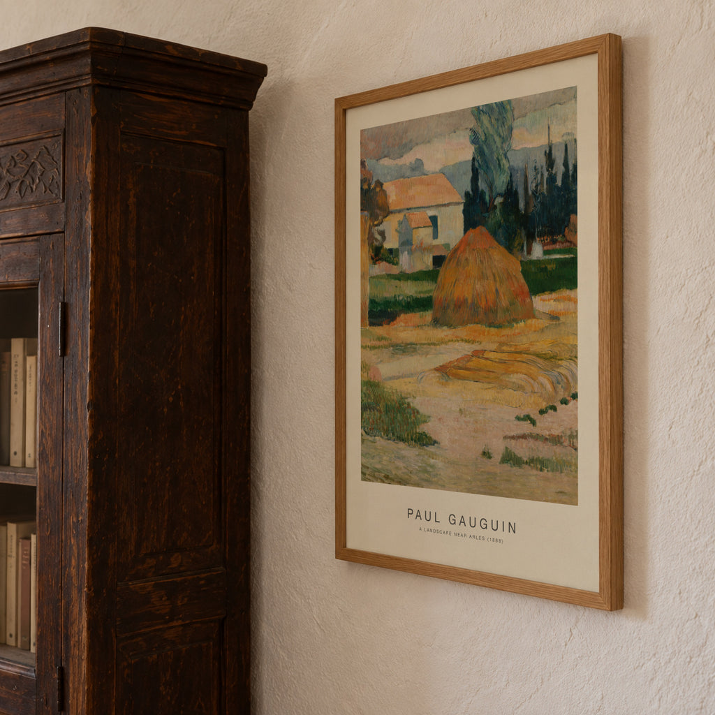 A Landscape Near Arles (Special Edition) - Paul Gauguin - Framed poster detail