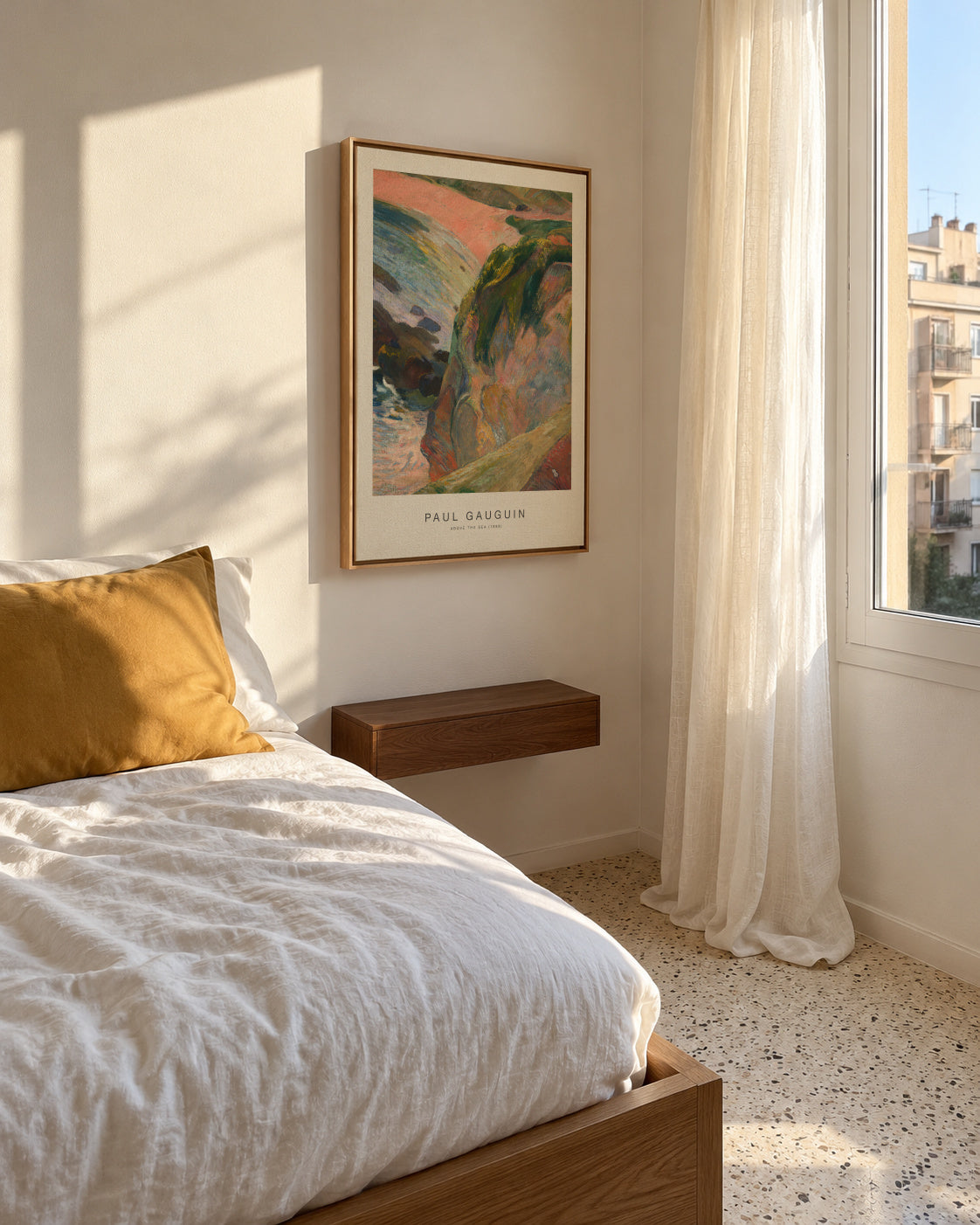 Above the Sea (Special Edition) - Paul Gauguin - Framed canvas in an interior