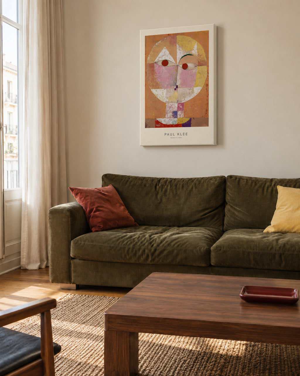 Senecio (Special Edition) - Paul Klee - Unframed canvas in an interior