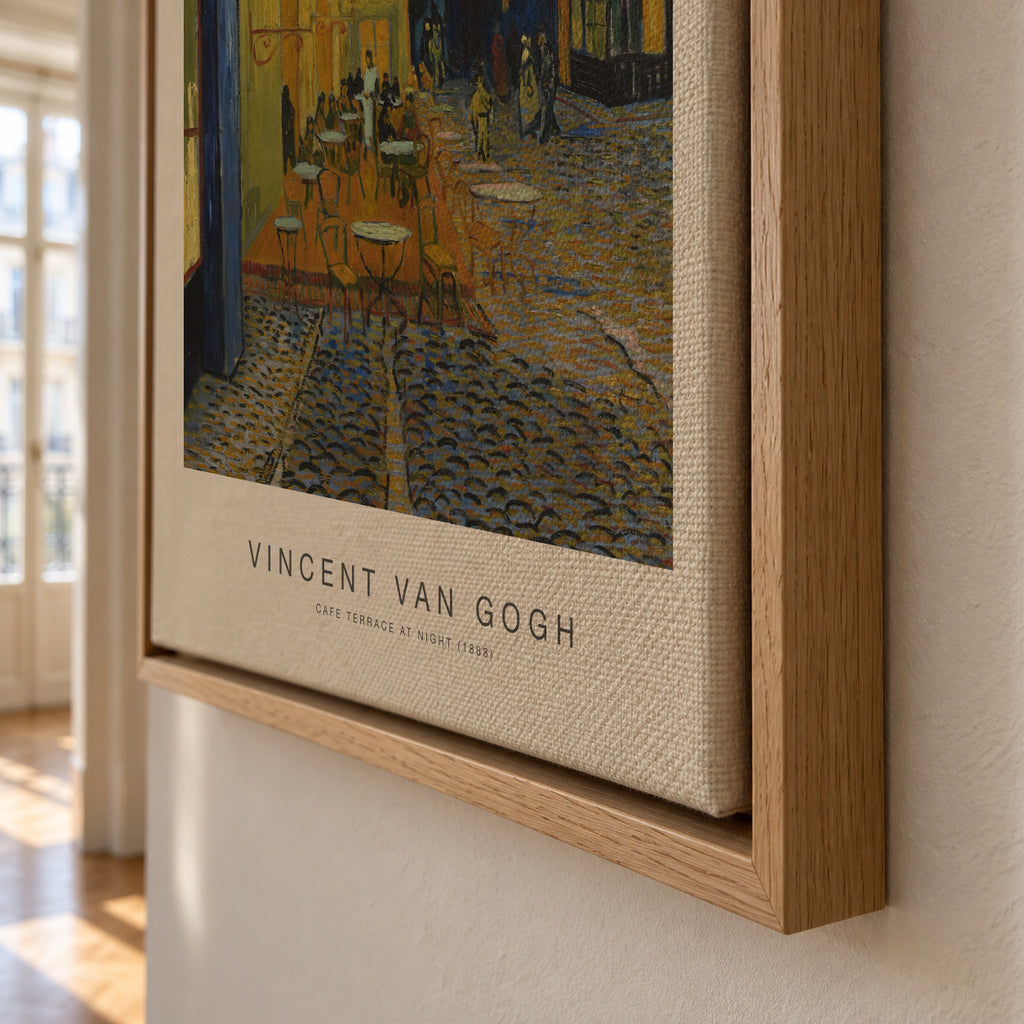 Cafe? Terrace at Night (Special Edition) - Vincent van Gogh - Framed canvas detail