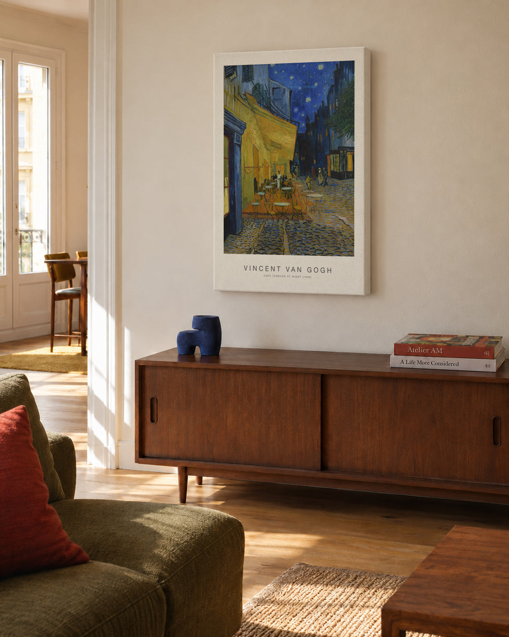 Cafe? Terrace at Night (Special Edition) - Vincent van Gogh - Unframed canvas in an interior