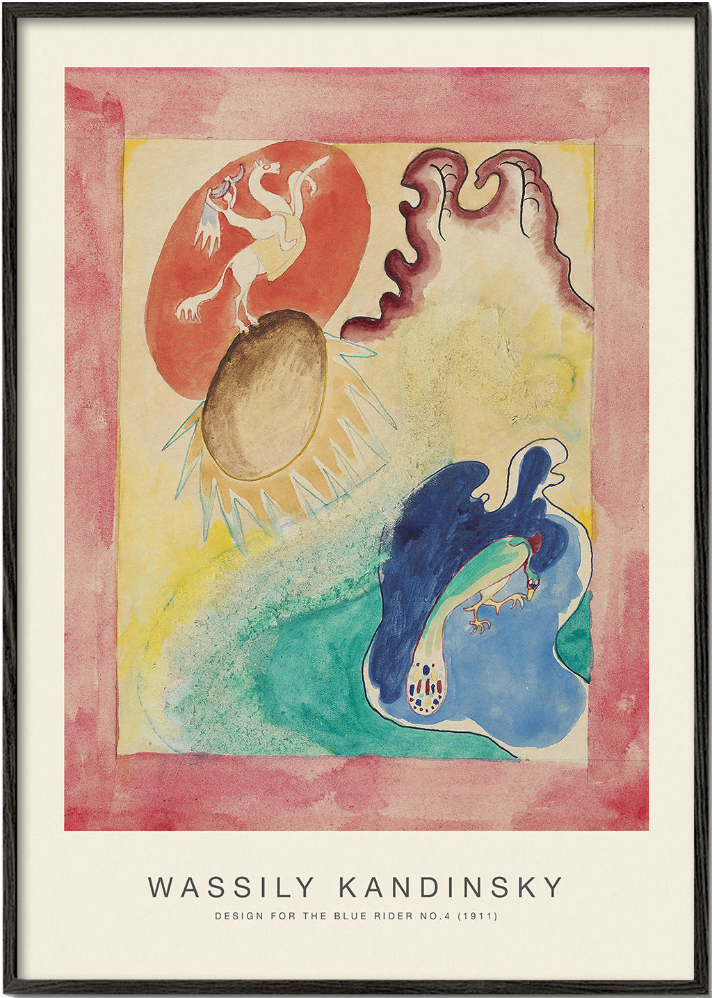 Design for the Blue Rider No.4 (Special Edition) - Wassily Kandinsky