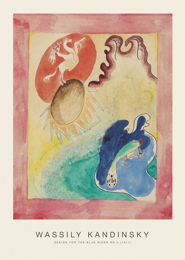 Design for the Blue Rider No.4 (Special Edition) - Wassily Kandinsky