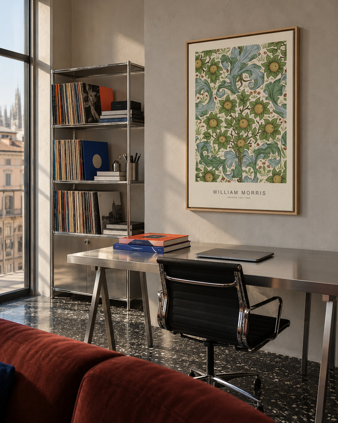 Orchard (Special Edition) - William Morris - Framed canvas in an interior