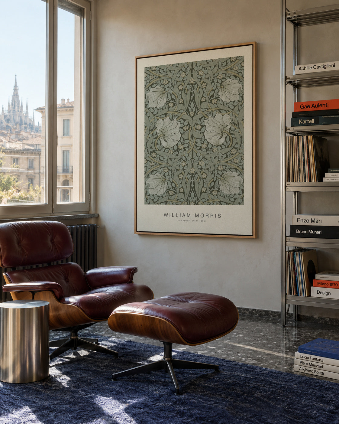 Pimpernel (Special Edition) - William Morris - Framed canvas in an interior