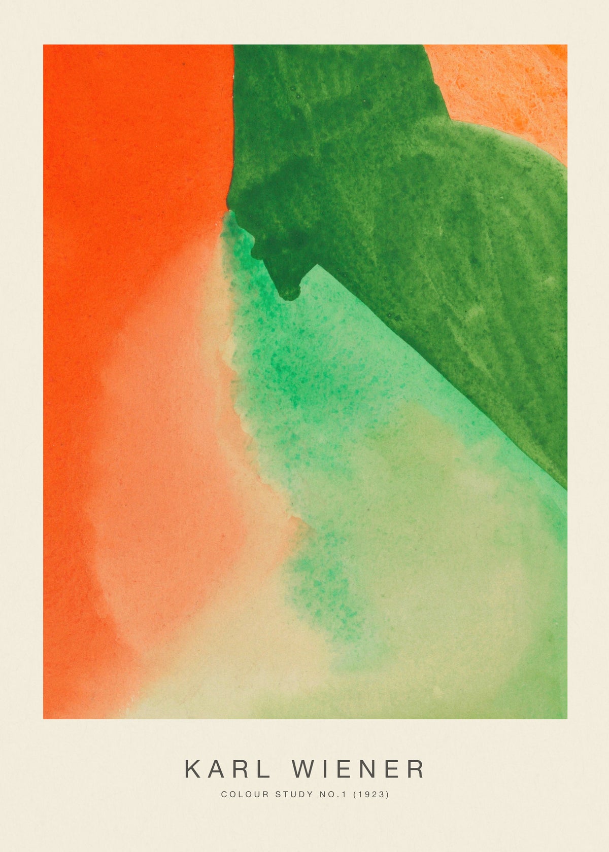 Colour Study No.1 - Karl Wiener - Unframed art print