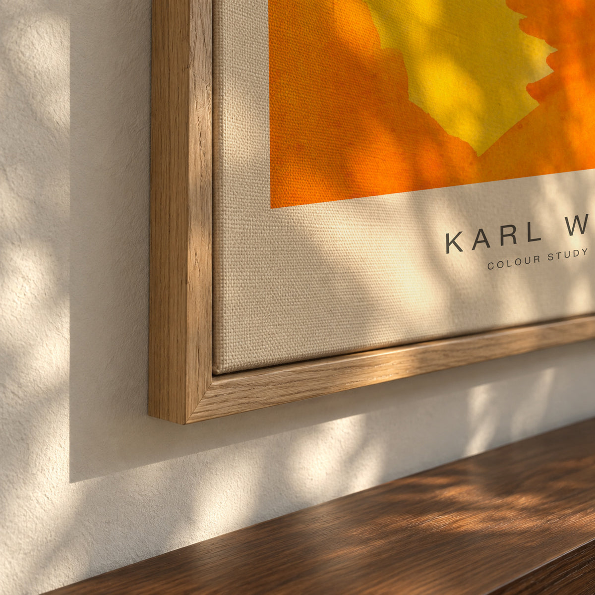 Colour Study No.5 - Karl Wiener - Framed canvas detail