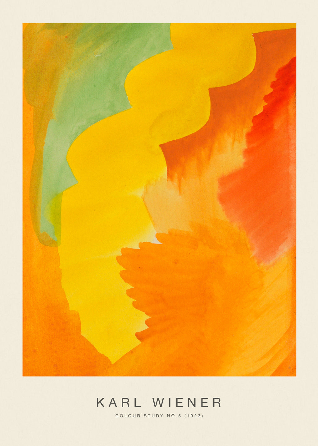Colour Study No.5 - Karl Wiener - Unframed art print