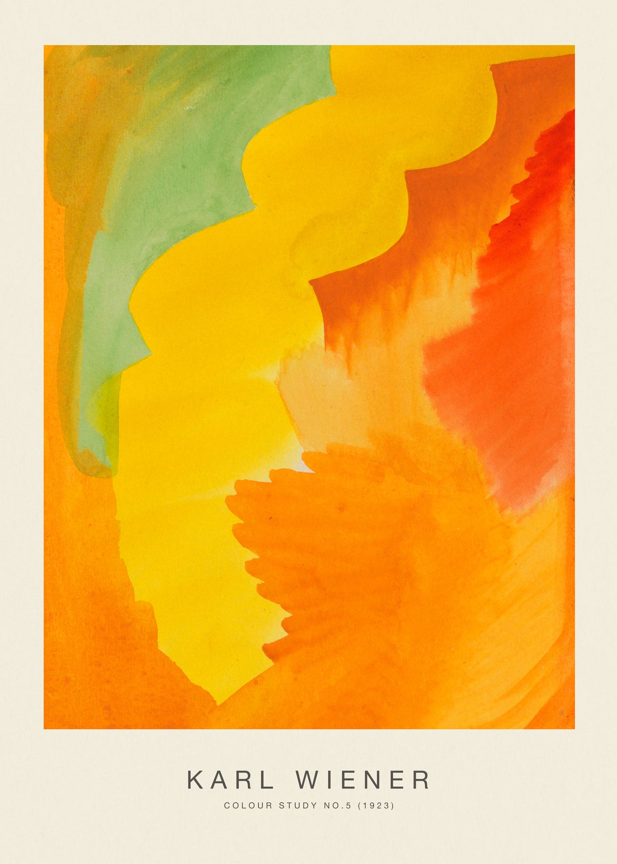 Colour Study No.5 - Karl Wiener - Unframed art print