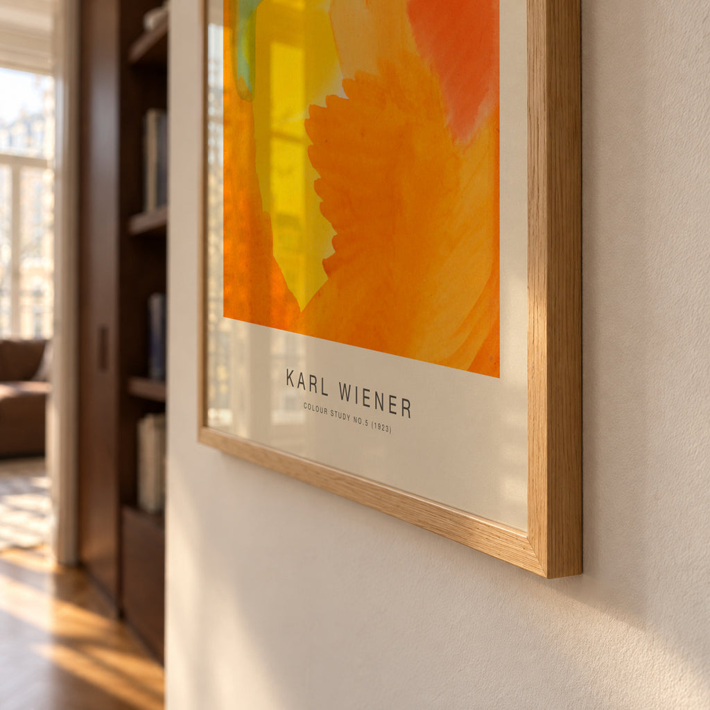 Colour Study No.5 - Karl Wiener - Framed poster detail