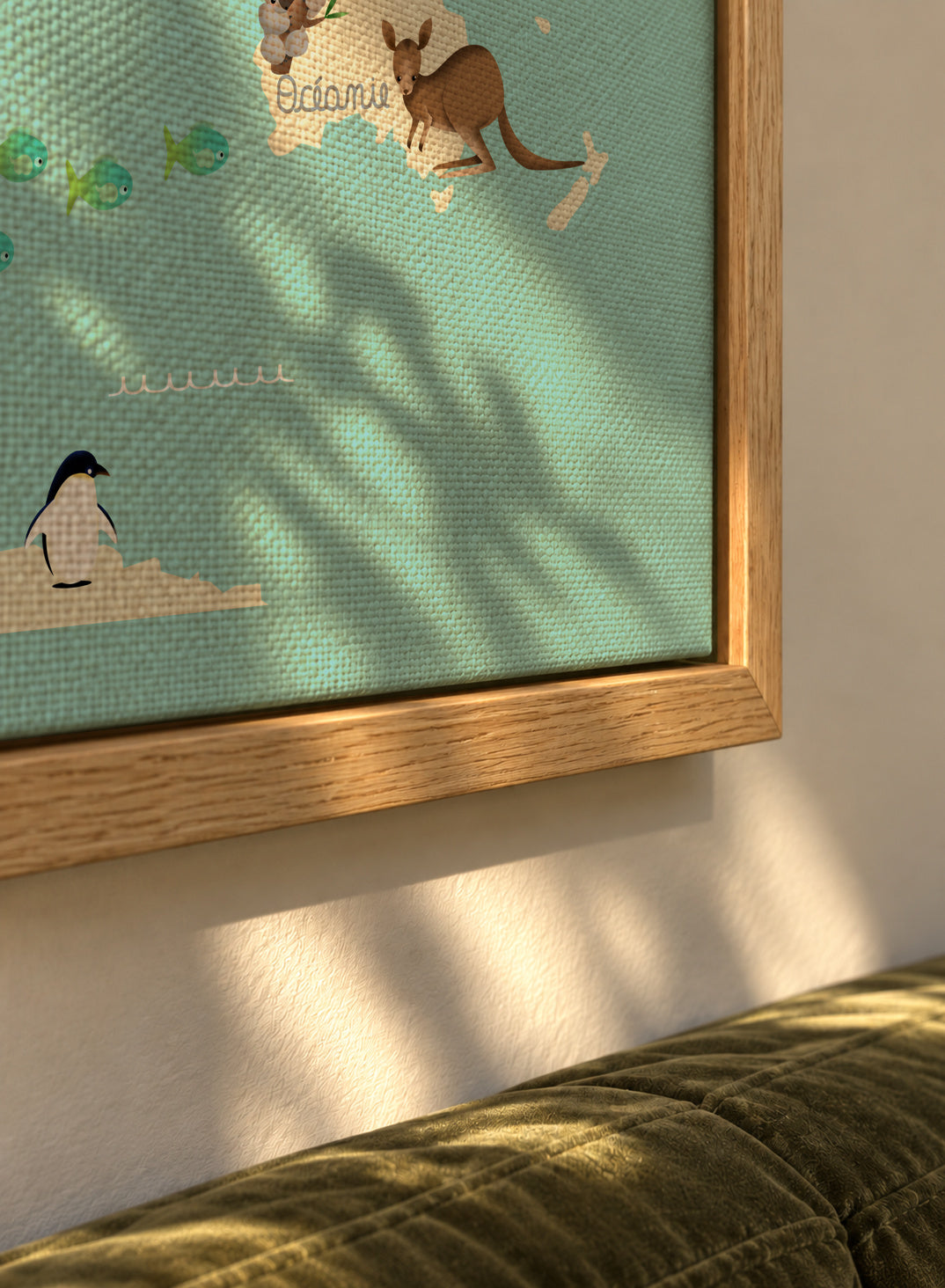 Le Monde des Animaux (french) - Framed canvas detail