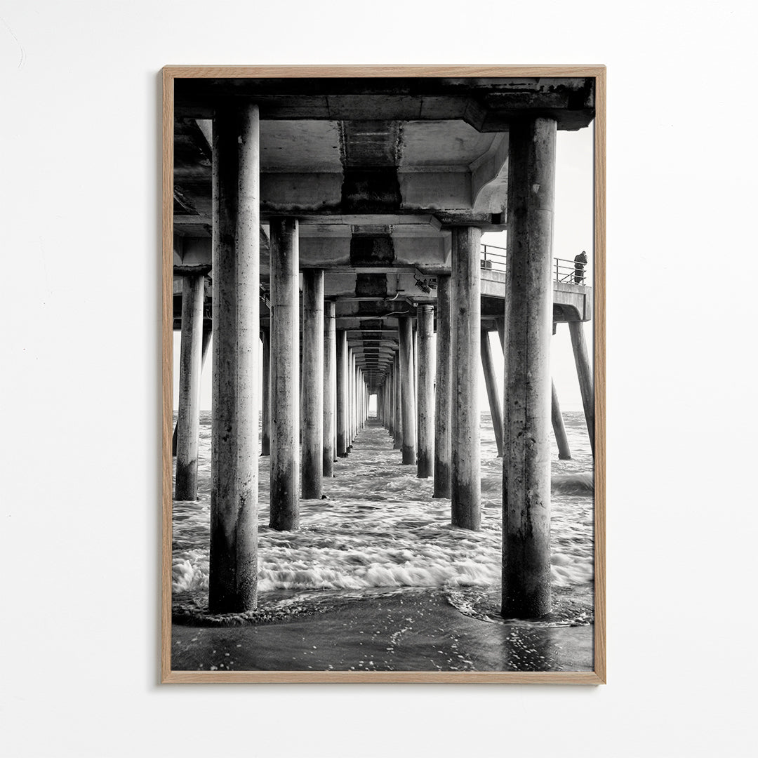 Black California - Underneath Huntington Beach Pier