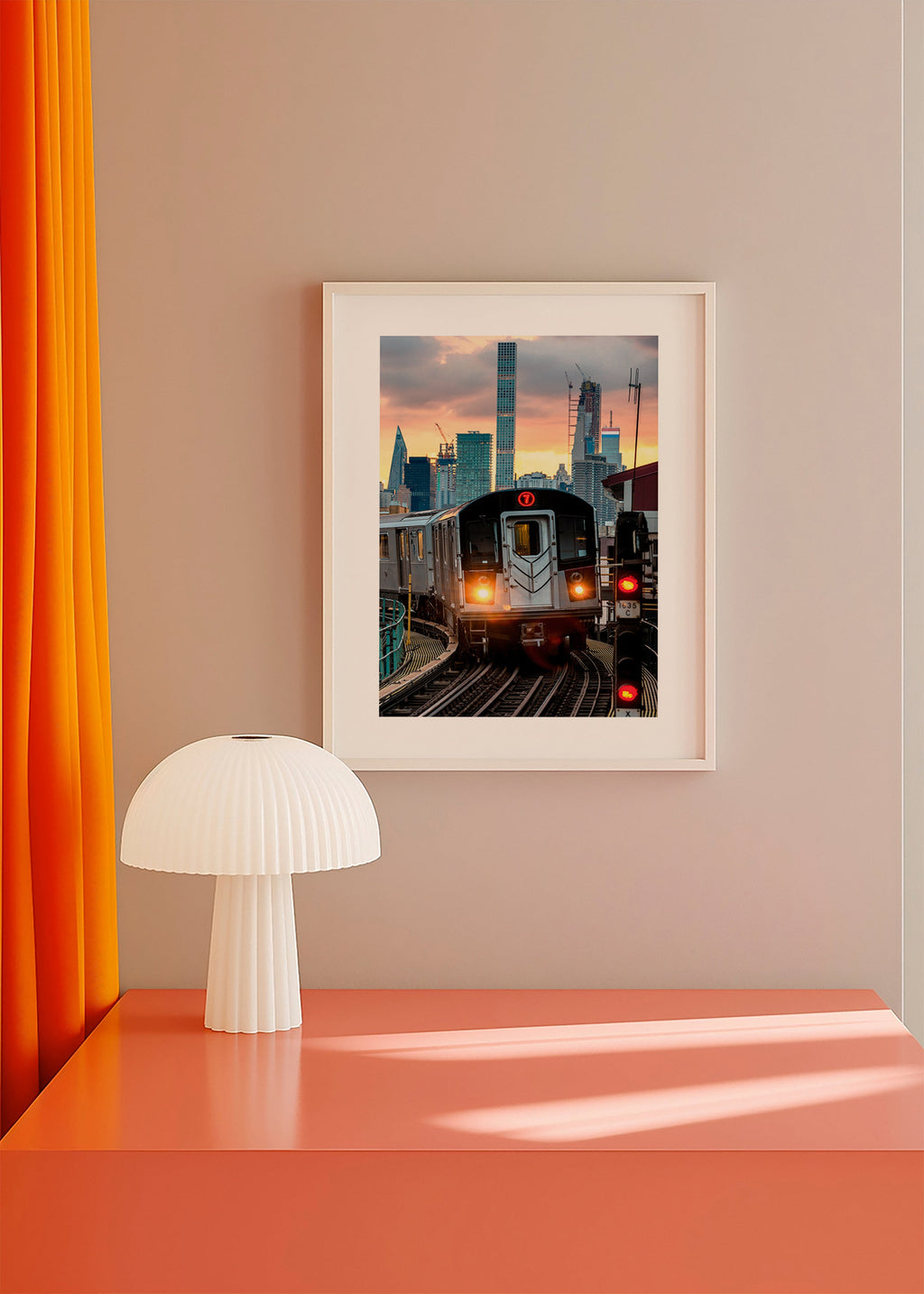 Travel poster: Subway 7 in the city sunset – Product3