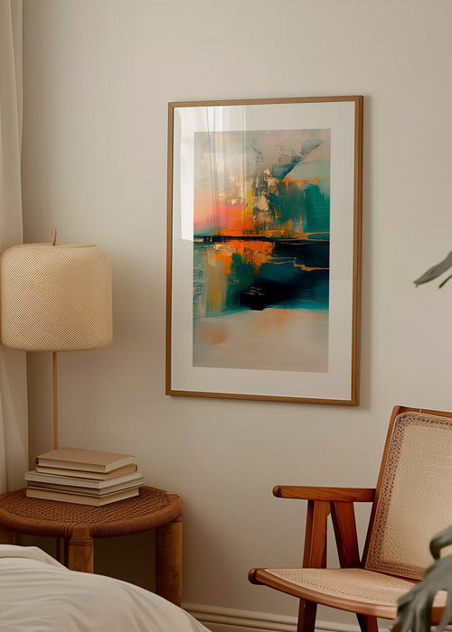 Abstract artwork with aquatic reflections – Product1