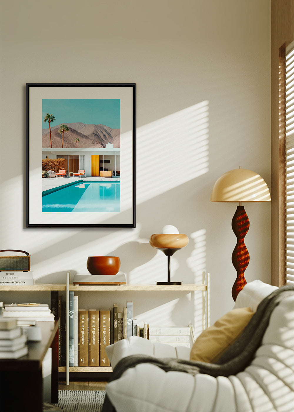 Landscape art with pool and palms – Canvas2
