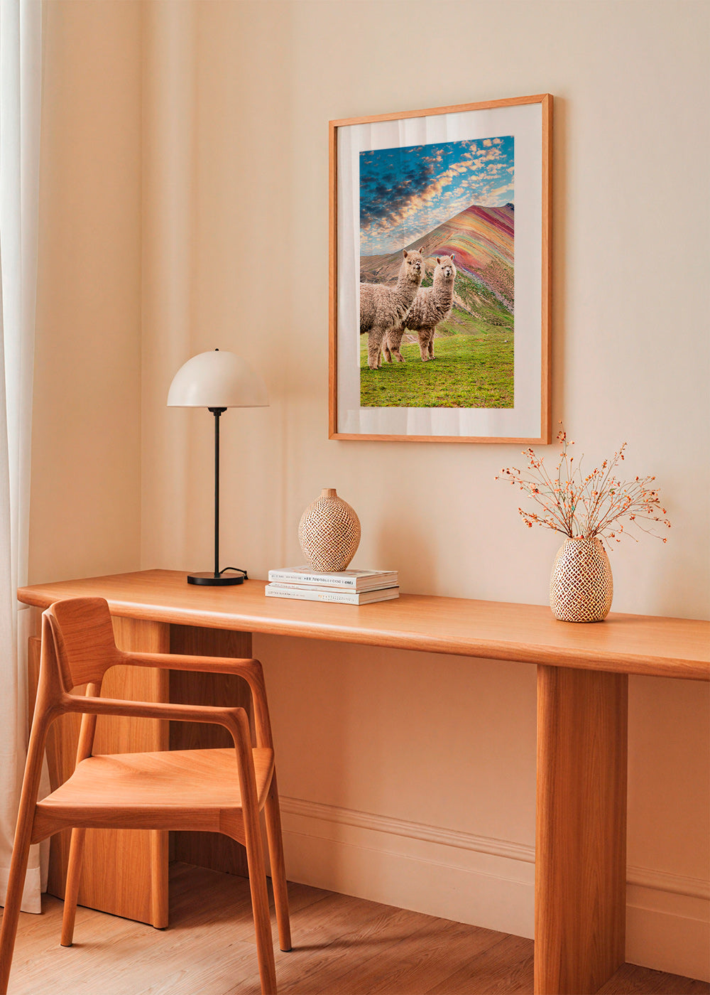 Artwork alpacas in rainbow mountain – Product3