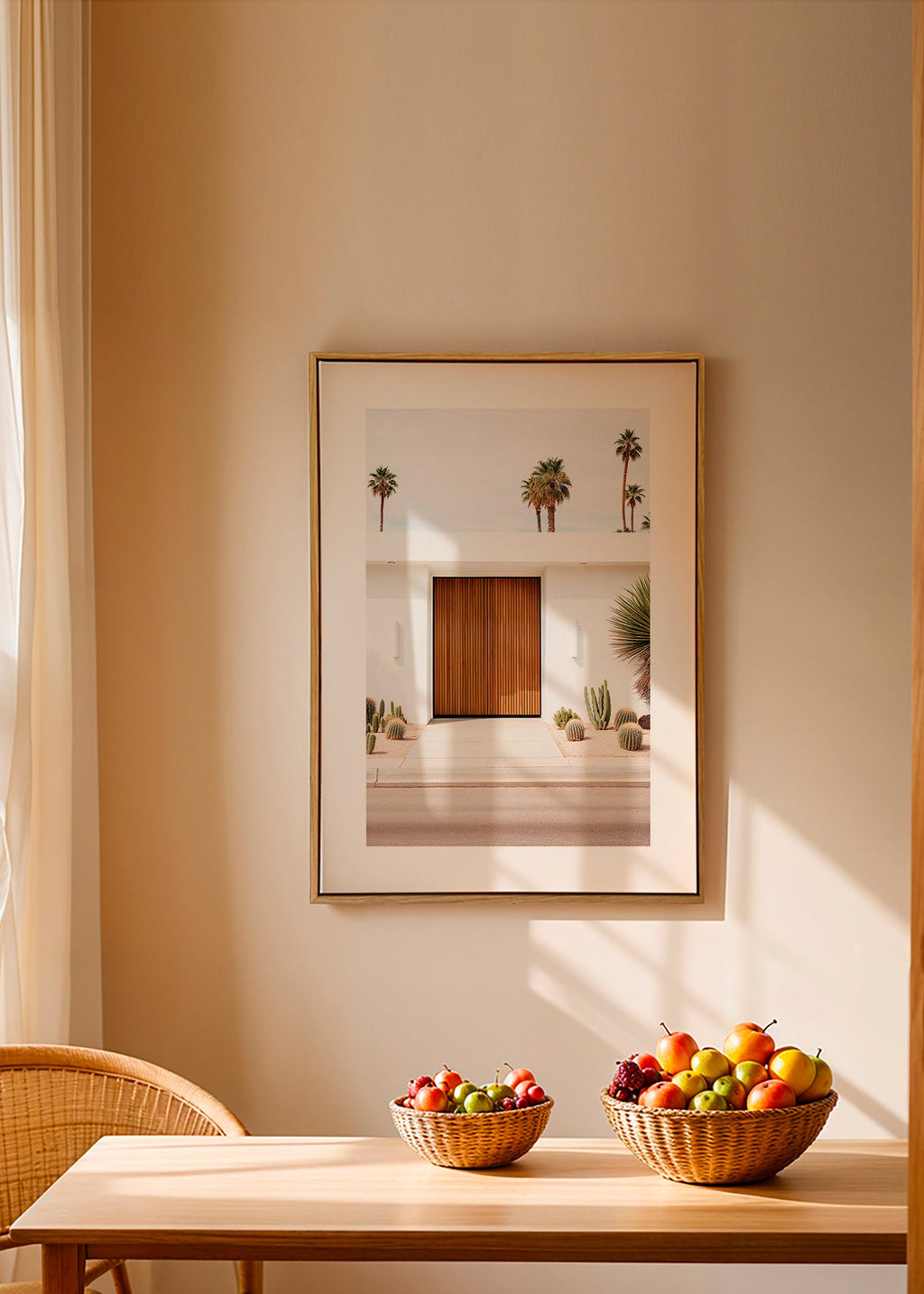Architectural photograph with slatted door – Canvas2