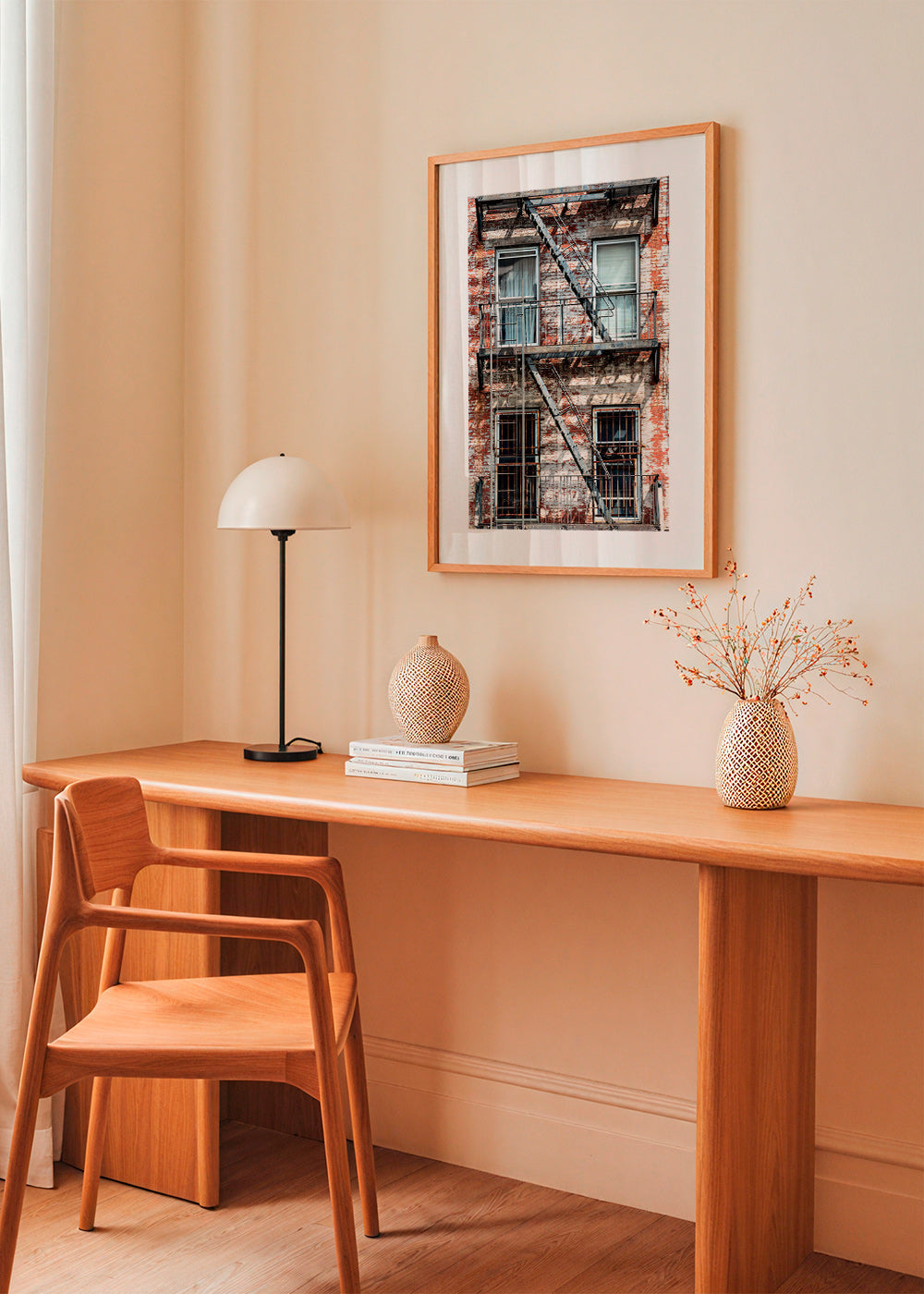 Urban photograph of a fire escape facade – Product3