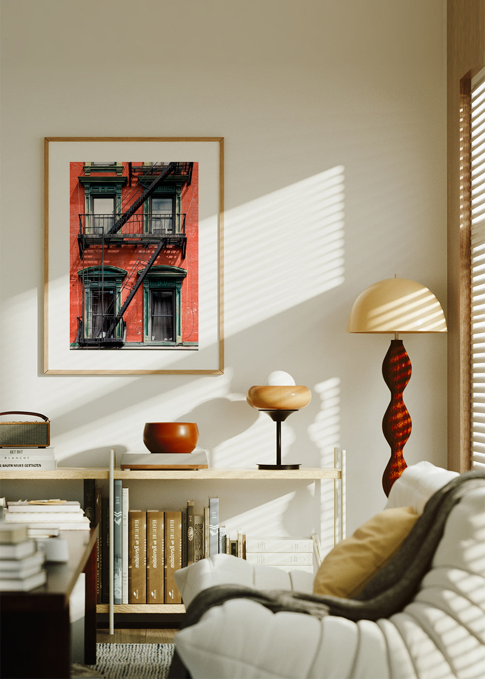 City art: NY facade with fire escape – Product2